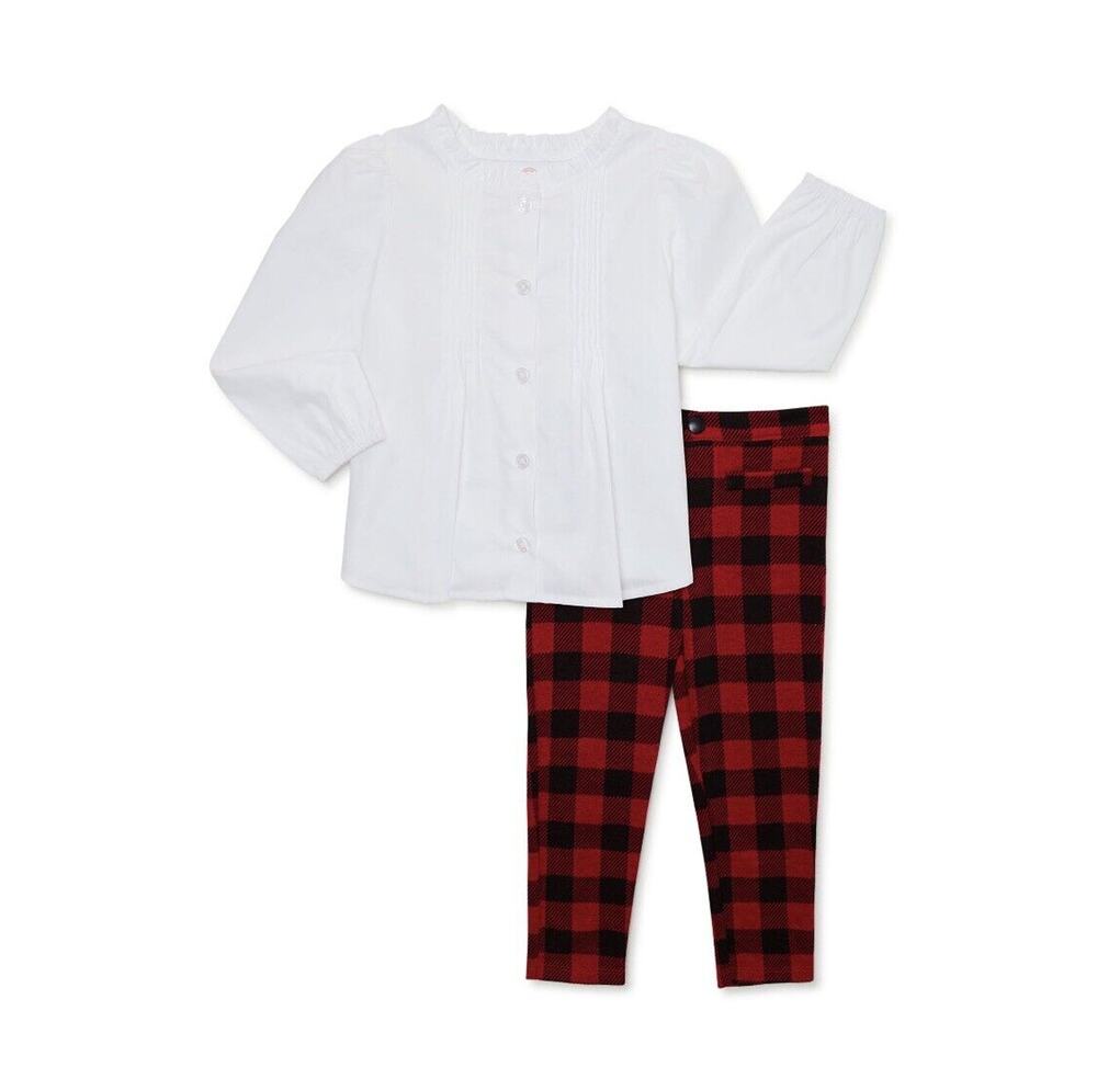 Wonder Nation Toddler Girls 18M Holiday Top & Pants Set 2 Piece